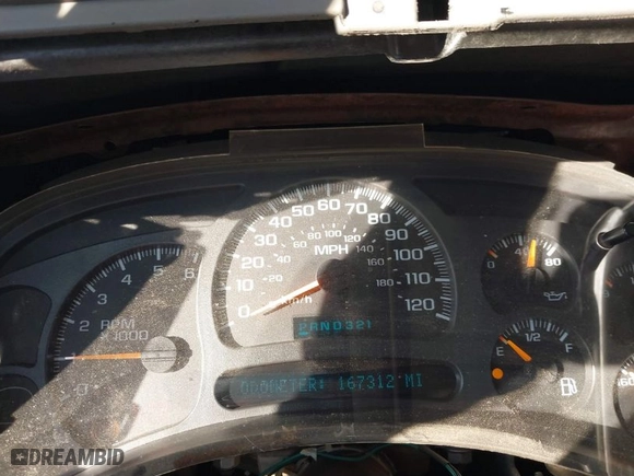 2003 Chevrolet Silverado 1500 LS with VIN 2GCEK19T431132402, listed as a IAAI auction lot 41278893 with 167,312 mi miles. Bid and sale history available at carsss.com. Image 7.