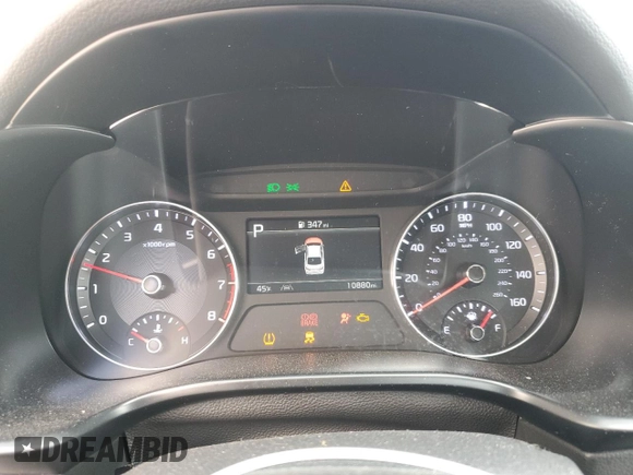 2024 Kia Forte LXS with VIN 3KPF24AD6RE832587, listed as a Copart auction lot 46154835 with 10,880 mi miles and Salvage Title. Bid and sale history available at DreamBid. Image 9.