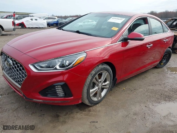 2019 Hyundai Sonata SEL with VIN 5NPE34AF6KH815932, listed as a IAAI auction lot 41930035 with 93,543 mi miles. Bid and sale history available at carsss.com. Image 2.