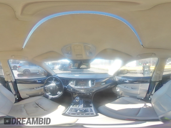2014 Hyundai Equus Signature with VIN KMHGH4JH9EU083832, listed as a Copart auction lot 50416535 with 92,508 mi miles and Salvage Title. Bid and sale history available at DreamBid. Image 13.