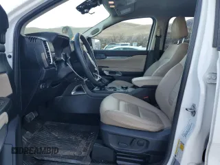 2024 Ford Ranger LARIAT with VIN 1FTER4KH0RLE09682, listed as a Copart auction lot 87898935 with 16,595 mi miles and Salvage Title. Bid and sale history available at carsss.com. Image 7.