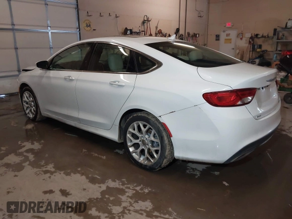 2015 Chrysler 200 C with VIN 1C3CCCEG3FN543757, listed as a IAAI auction lot 41468410 with 145,041 mi miles. Bid and sale history available at carsss.com. Image 3.