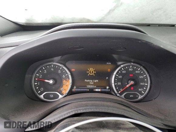 2018 Jeep Renegade Trailhawk with VIN ZACCJBCB2JPH81604, listed as a Copart auction lot 46370305 with 106,564 mi miles and Salvage Title. Bid and sale history available at carsss.com. Image 9.