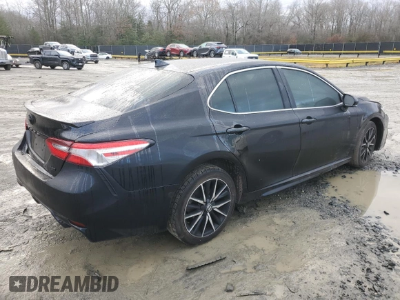 2022 Toyota Camry SE with VIN 4T1G11AK4NU663147, listed as a Copart auction lot 85632014 with 85,362 mi miles and Salvage Title. Bid and sale history available at carsss.com. Image 3.