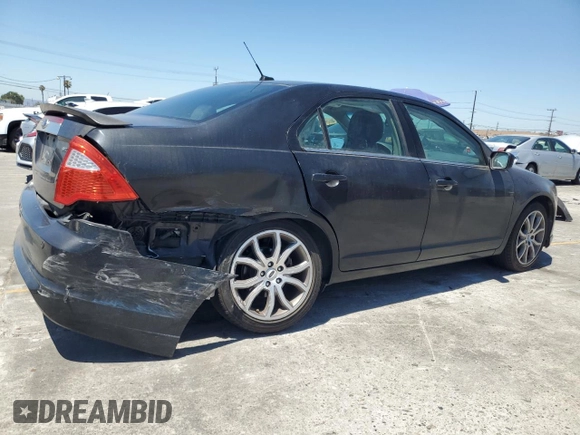 2012 Ford Fusion SEL with VIN 3FAHP0JA3CR270095, listed as a Copart auction lot 64328145 with 76,348 mi miles and Salvage title. Bid and sale history available at DreamBid. Image 3.