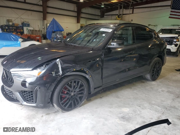 2021 Maserati Levante S with VIN ZN661YUAXMX357898, listed as a Copart auction lot 75184994 with 47,105 mi miles and Salvage Title. Bid and sale history available at carsss.com. Image 1.