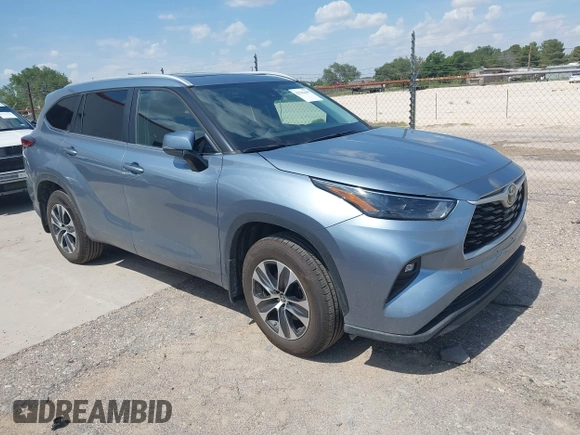 2023 Toyota Highlander L with VIN 5TDKDRBH5PS012608, listed as a IAAI auction lot 42702499 with 61,129 mi miles and . Bid and sale history available at DreamBid. Image 1.