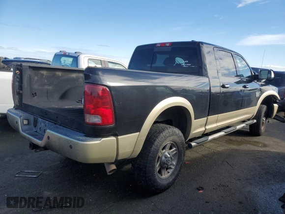 2011 Ram 2500 Laramie Longhorn с VIN 3D7UT2HL6BG587358, выставлен на аукционе Copart как лот 43874195 с пробегом 98 179 миль миль и Списание • Salvage title. История ставок и продаж доступна на DreamBid. Изображение 3.