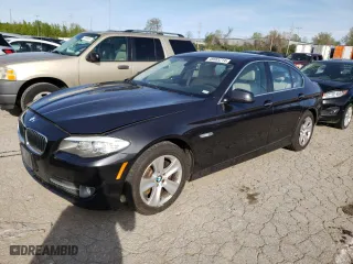 2013 BMW 5 Series 528i xDrive with VIN WBAXH5C55DD106628, listed as a Copart auction lot 49565214 with 123,709 mi miles and Salvage Title. Bid and sale history available at carsss.com. Image 1.