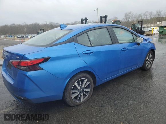 2021 Nissan Versa SV with VIN 3N1CN8EV9ML831185, listed as a Copart auction lot 50714455 with 156,963 mi miles and Clean Title. Bid and sale history available at DreamBid. Image 3.