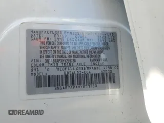2017 Nissan Sentra SR with VIN 3N1AB7APXHY299780, listed as a Copart auction lot 52951145 with 165,431 mi miles and Salvage Title. Bid and sale history available at carsss.com. Image 15.