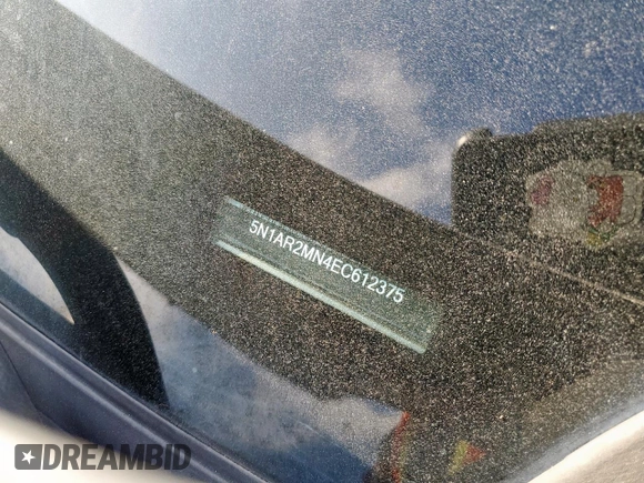 2014 Nissan Pathfinder SL with VIN 5N1AR2MN4EC612375, listed as a Copart auction lot 61652485 with 127,039 mi miles and Salvage title. Bid and sale history available at DreamBid. Image 12.