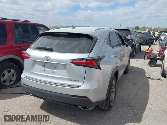 2016 Lexus NX 200t with VIN JTJYARBZ1G2048330, listed as a IAAI auction lot 41762153 with 93,374 mi miles. Bid and sale history available at carsss.com. Image 4.