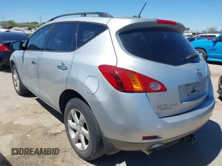 2009 Nissan Murano SL with VIN JN8AZ18U69W101940, listed as a IAAI auction lot 41852690 with 169,701 mi miles and . Bid and sale history available at DreamBid. Image 3.