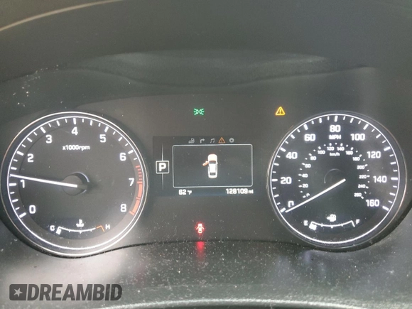 2015 Hyundai Genesis 3.8L with VIN KMHGN4JE9FU100693, listed as a Copart auction lot 81170334 with 128,109 mi miles and Salvage Title. Bid and sale history available at DreamBid. Image 9.