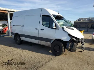 2024 Mercedes-Benz Sprinter Cargo with VIN W1Y4KBHY4RT182858, listed as a Copart auction lot 87263844 with Not Provided miles and Salvage Title. Bid and sale history available at carsss.com. Image 4.