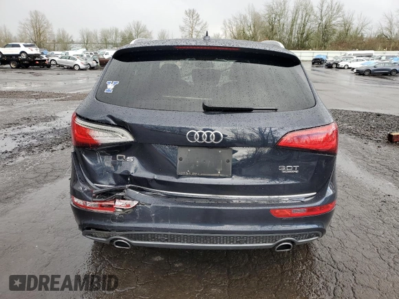 2017 Audi Q5 Premium Plus with VIN WA1D7AFP5HA001992, listed as a Copart auction lot 46719625 with 70,737 mi miles and Salvage title. Bid and sale history available at DreamBid. Image 6.
