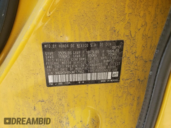2018 Honda Fit EX с VIN 3HGGK5H89JM717562, выставлен на аукционе Copart как лот 60090475 с пробегом 70 544 миль миль и Списание • Salvage title. История ставок и продаж доступна на DreamBid. Изображение 12.