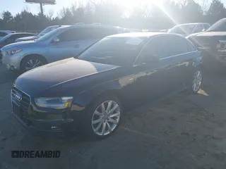 2014 Audi A4 Premium with VIN WAUAFAFL2EN027265, listed as a IAAI auction lot 41394334 with 130,582 mi miles. Bid and sale history available at carsss.com. Image 2.