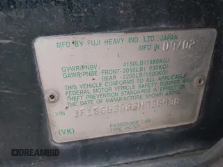 2003 Subaru Forester X z VIN JF1SG63683H738938, wystawiony jako IAAI lot #42341488 z przebiegiem 139 733 mil mil oraz . Historia ofert i sprzedaży dostępna na DreamBid. Obrazek 9.