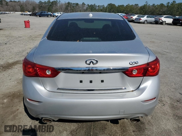 2014 Infiniti Q50 Premium with VIN JN1BV7AP3EM692322, listed as a Copart auction lot 47086715 with 136,861 mi miles and Salvage Title. Bid and sale history available at carsss.com. Image 6.