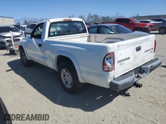 2004 Dodge Dakota with VIN 1D7FL16K34S555699, listed as a Copart auction lot 47423785 with 0 mi miles and Salvage Title. Bid and sale history available at carsss.com. Image 2.