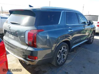 2022 Hyundai Palisade Calligraphy with VIN KM8R7DHE0NU361203, listed as a IAAI auction lot 41511146 with 55,477 mi miles. Bid and sale history available at carsss.com. Image 4.