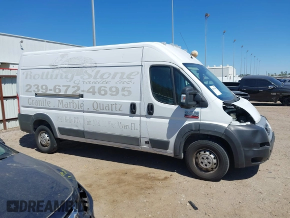2017 Ram ProMaster Cargo with VIN 3C6TRVDGXHE539159, listed as a IAAI auction lot 41848586 with 263,092 mi miles and . Bid and sale history available at carsss.com. Image 14.