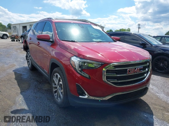 2020 GMC Terrain SLT with VIN 3GKALPEX3LL190480, listed as a IAAI auction lot 42186726 with 63,349 mi miles and . Bid and sale history available at DreamBid. Image 1.