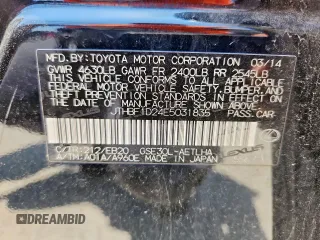 2014 Lexus IS 250 with VIN JTHBF1D24E5031835, listed as a Copart auction lot 60915895 with 140,101 mi miles and Salvage title. Bid and sale history available at DreamBid. Image 12.