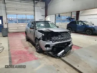 2022 Jeep Compass High Altitude with VIN 3C4NJDCBXNT187331, listed as a Copart auction lot 52526315 with 23,463 mi miles and Salvage Title. Bid and sale history available at DreamBid. Image 12.