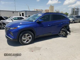 2023 Hyundai Tucson SEL with VIN 5NMJBCAE6PH210235, listed as a Copart auction lot 56908785 with 25,414 mi miles and Salvage title. Bid and sale history available at DreamBid. Image 1.