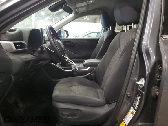 2020 Toyota Highlander LE with VIN 5TDBZRBHXLS004645, listed as a Copart auction lot 47989115 with 69,245 mi miles and Salvage title. Bid and sale history available at DreamBid. Image 7.