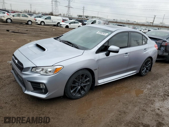 2019 Subaru WRX Premium with VIN JF1VA1C65K9828526, listed as a Copart auction lot 52082935 with 55,127 mi miles and Salvage title. Bid and sale history available at DreamBid. Image 1.