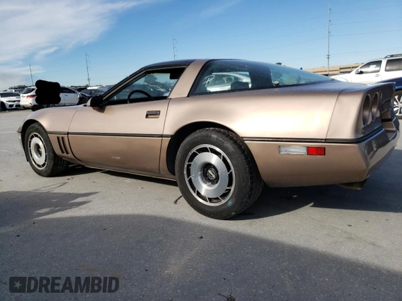 1985 Chevrolet Corvette with VIN 1G1YY0785F5124812, listed as a Copart auction lot 60605264 with 880,422 mi miles and Salvage Title. Bid and sale history available at carsss.com. Image 2.