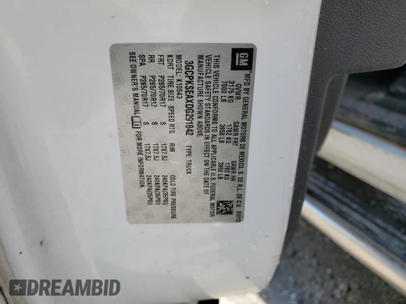 2013 Chevrolet Silverado 1500 LT with VIN 3GCPKSEAXDG291842, listed as a Copart auction lot 46525025 with 180,431 mi miles and Non Repairable. Bid and sale history available at DreamBid. Image 12.