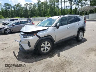 2021 Toyota RAV4 LE with VIN 2T3K1RFV1MC165880, listed as a Copart auction lot 60464755 with 74,191 mi miles and Salvage title. Bid and sale history available at DreamBid. Image 1.
