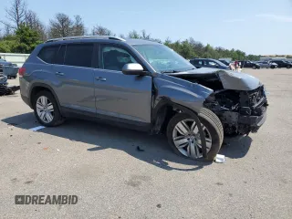 2019 Volkswagen Atlas SE with VIN 1V2UR2CA7KC525094, listed as a Copart auction lot 63902245 with 75,588 mi miles and Salvage title. Bid and sale history available at DreamBid. Image 4.