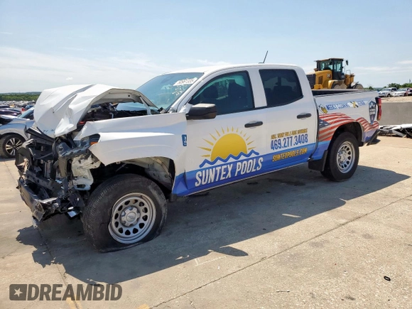 2023 Chevrolet Colorado 2WD Work Truck with VIN 1GCGSBEC6P1201879, listed as a Copart auction lot 60961335 with 45,939 mi miles and Salvage title. Bid and sale history available at DreamBid. Image 1.
