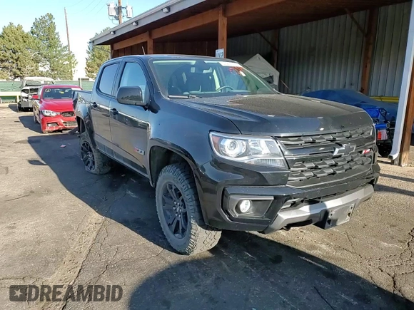 2022 Chevrolet Colorado 4WD Z71 with VIN 1GCGTDENXN1273532, listed as a Copart auction lot 57910055 with 36,223 mi miles and Salvage title. Bid and sale history available at DreamBid. Image 13.