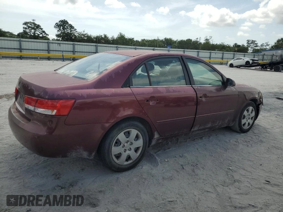 2007 Hyundai Sonata GLS with VIN 5NPET46CX7H236450, listed as a Copart auction lot 53999375 with 137,596 mi miles and Salvage Title. Bid and sale history available at DreamBid. Image 3.