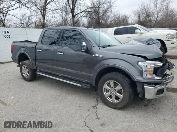 2020 Ford F-150 XL with VIN 1FTEW1E45LKD09638, listed as a Copart auction lot 43833895 with 153,048 mi miles and Salvage Title. Bid and sale history available at carsss.com. Image 4.
