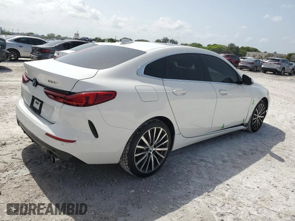 2021 BMW 2 Series 228i xDrive with VIN WBA73AK01M7G81985, listed as a Copart auction lot 59205355 with 31,441 mi miles and Salvage title. Bid and sale history available at DreamBid. Image 3.
