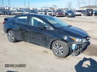 2021 Nissan Versa SV with VIN 3N1CN8EV1ML840964, listed as a IAAI auction lot 41412330 with 98,934 mi miles and . Bid and sale history available at DreamBid. Image 1.