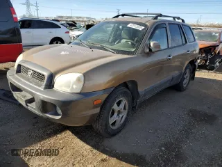 2003 Hyundai Santa Fe GLS with VIN KM8SC73D73U360575, listed as a Copart auction lot 42012085 with 193,755 mi miles and Salvage Title. Bid and sale history available at carsss.com. Image 1.