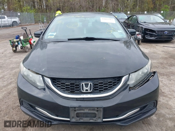 2014 Honda Civic Sedan LX with VIN 2HGFB2F57EH548259, listed as a IAAI auction lot 42025763 with 179,382 mi miles. Bid and sale history available at carsss.com. Image 12.