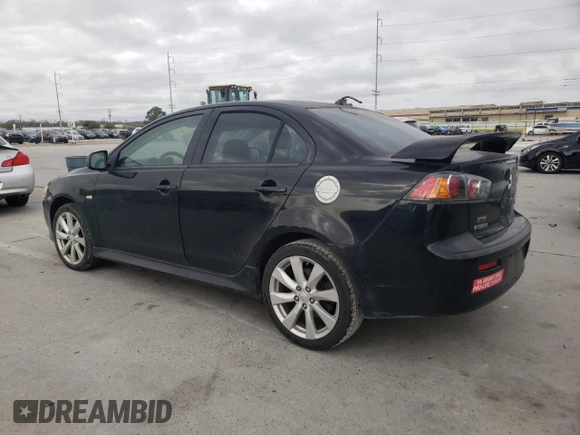2013 Mitsubishi Lancer GT with VIN JA32U8FW8DU006424, listed as a Copart auction lot 44709515 with 127,900 mi miles and Salvage Title. Bid and sale history available at carsss.com. Image 2.
