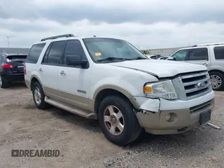 2007 Ford Expedition Eddie Bauer z VIN 1FMFU18517LA11176, wystawiony jako IAAI lot #42167558 z przebiegiem 238 839 mil mil oraz . Historia ofert i sprzedaży dostępna na DreamBid. Obrazek 1.