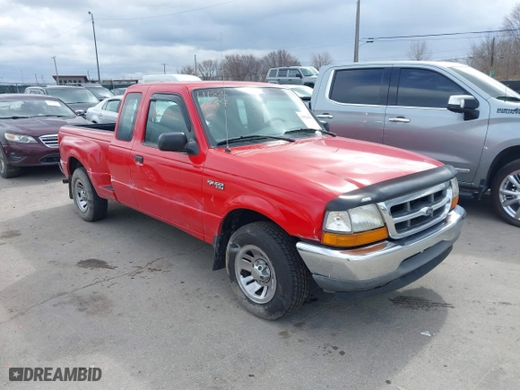 1999 Ford Ranger XL with VIN 1FTYR14V7XTA05242, listed as a IAAI auction lot 41828059 with 105,460 mi miles. Bid and sale history available at carsss.com. Image 1.