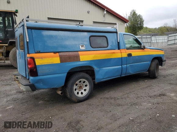 2006 Chevrolet Silverado 1500 Work Truck with VIN 1GCEC14X56Z287706, listed as a Copart auction lot 56280385 with Not Provided miles and Clean Title. Bid and sale history available at DreamBid. Image 3.